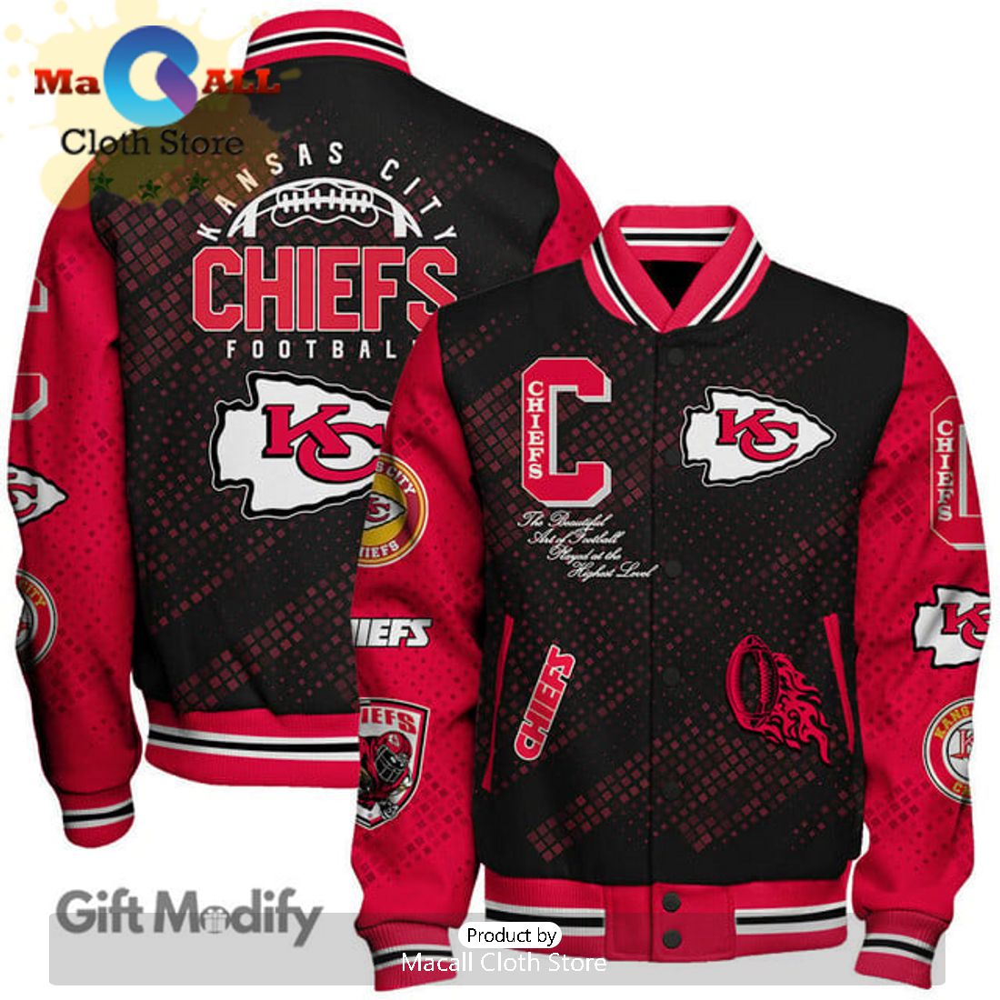 Kansas City Chiefs New Design Super Bowl Champion Red Baseball Jacket Limited