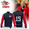 Personalized NFL Kansas City Chiefs I Love My Ruby Player Red Baseball Jacket