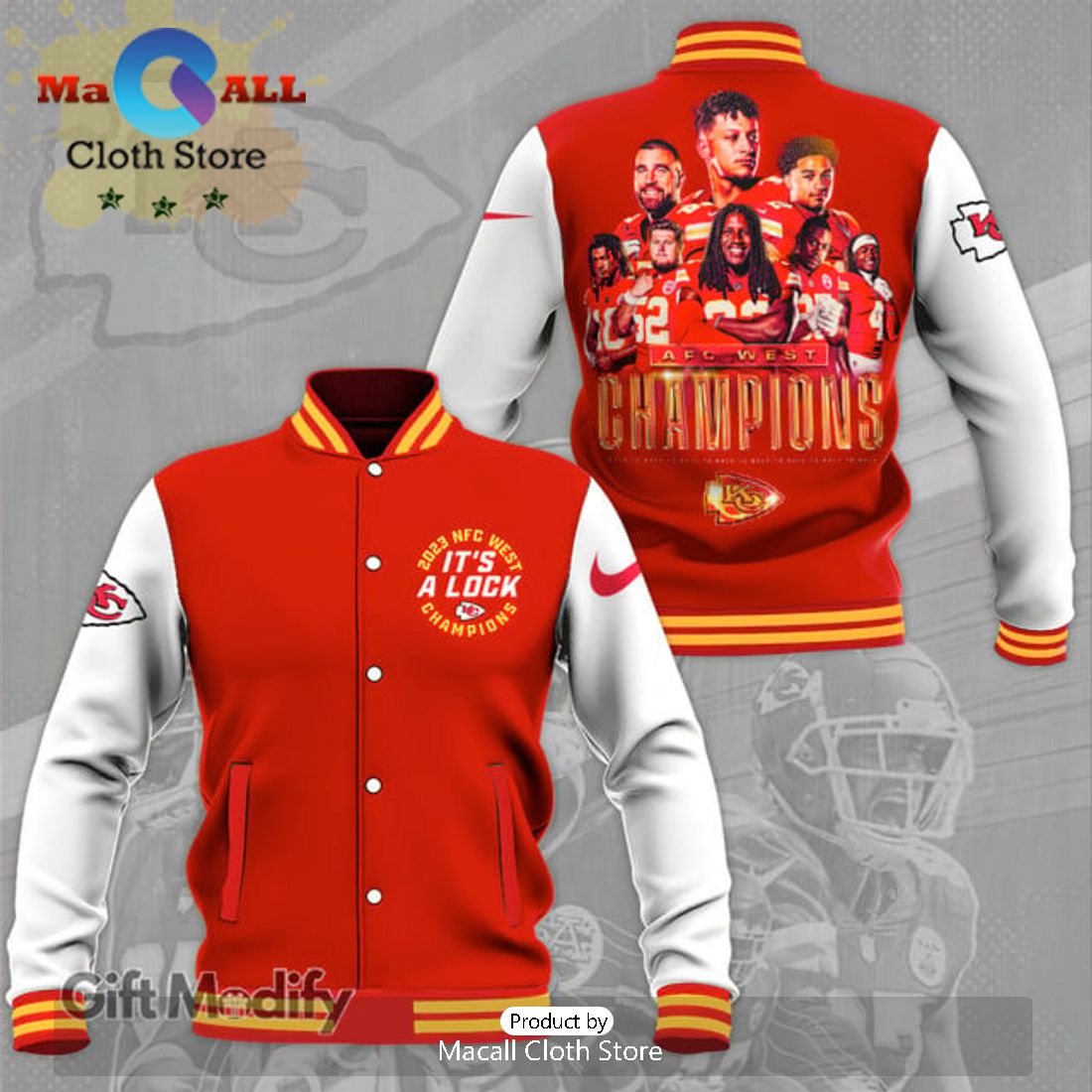 Super Bowl LVIII Champions Kansas City Chiefs Red Baseball Jacket Special Design