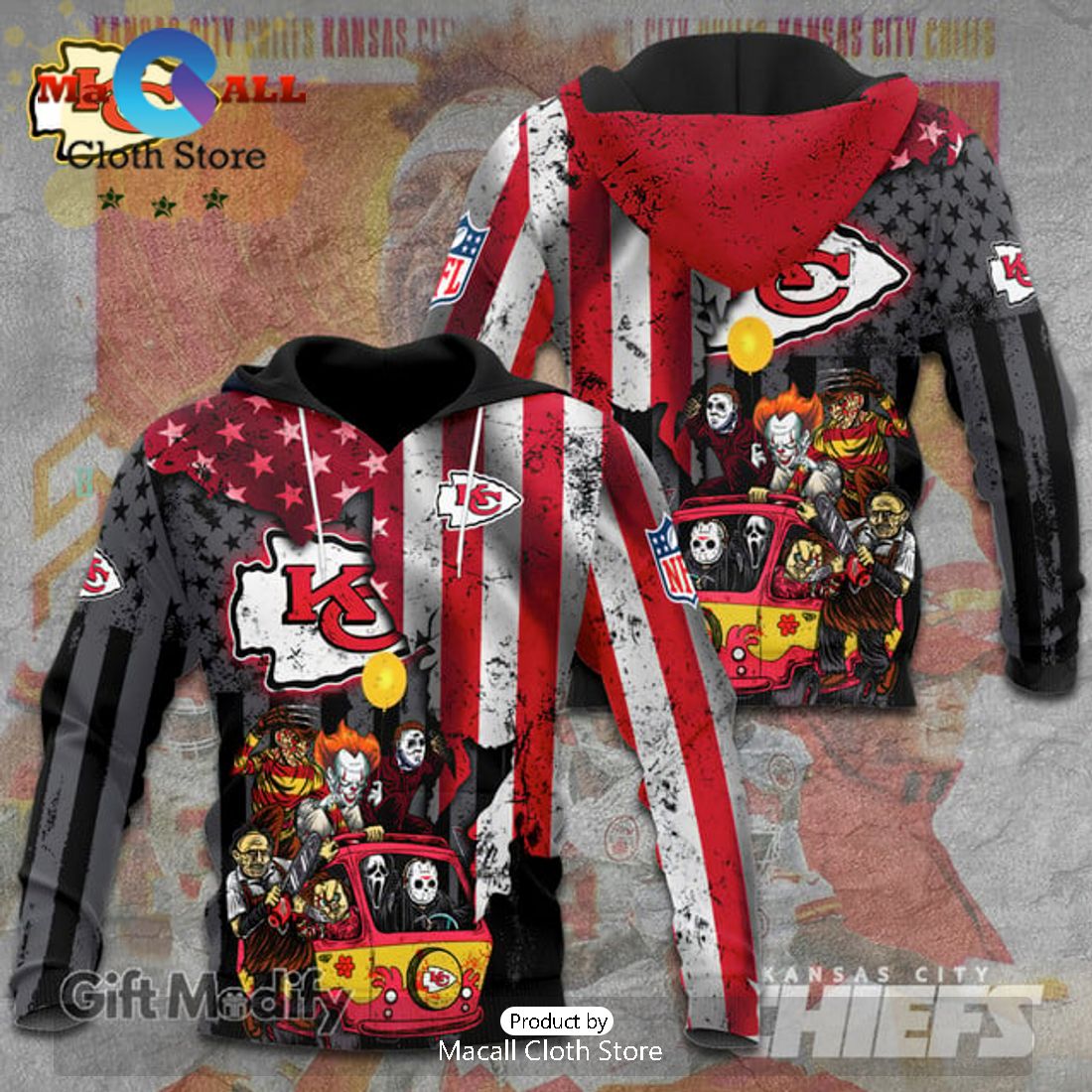 Kansas City Chiefs Cartoon Design Super Bowl Champions Hoodie 3D Limited Edition