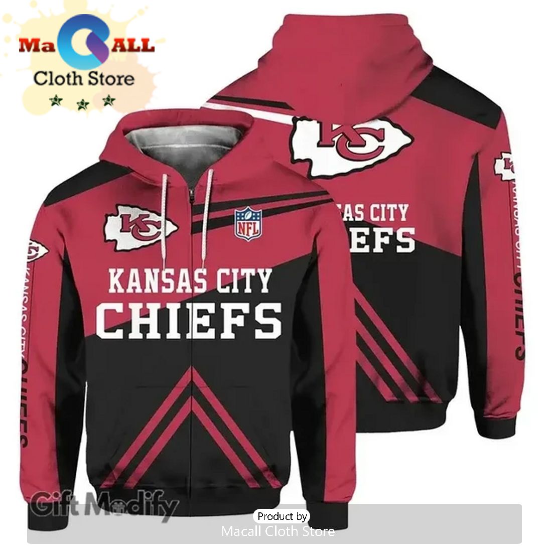 Kansas City Chiefs Super Bowl NFL Champion Red Hoodie 3D Limited Edition