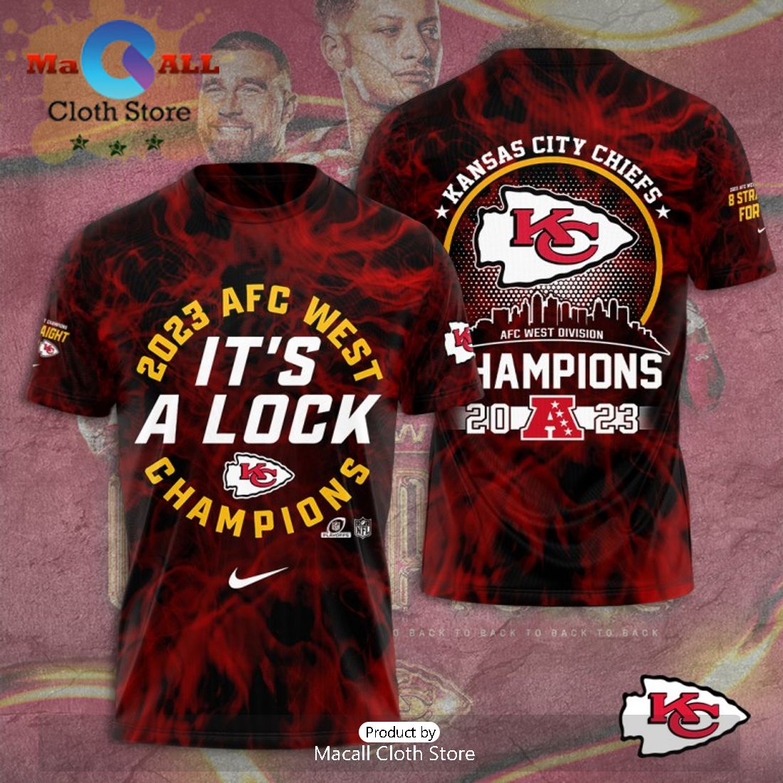 2023 AFC West It’s A Lock Kansas City Chiefs Champions Hoodie Sepcial Edition