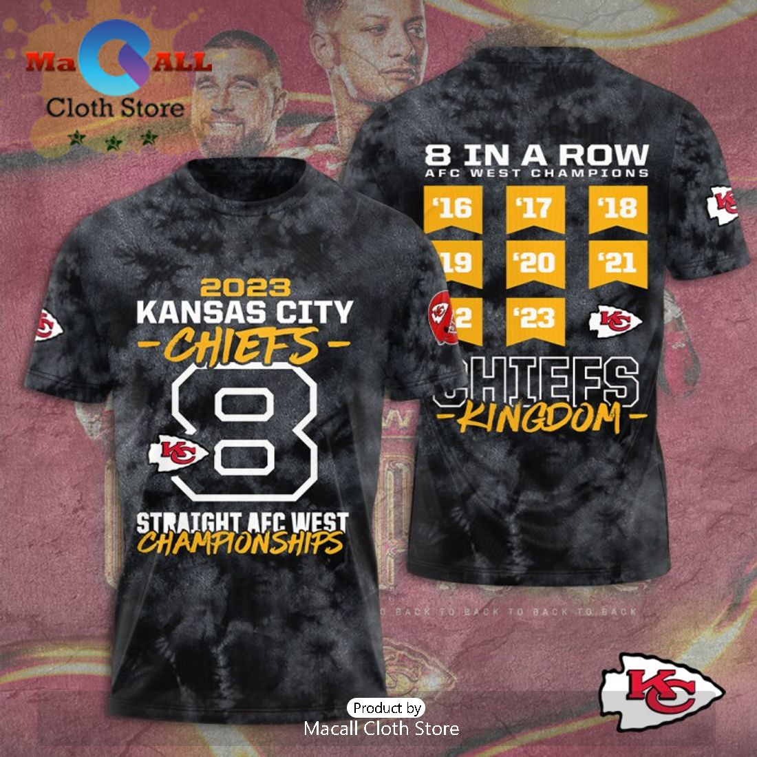 2023 Kansas City Chiefs Straight AFC West Championships Black Apparels Hoodie