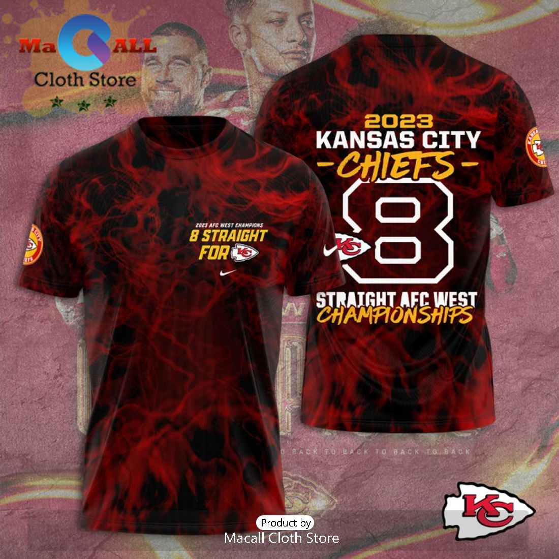 2023 Kansas City Chiefs Straight AFC West Championships Hoodie Limited Edition