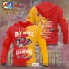 2024 Kansas City Chiefs Champions Signatures Design Red Hoodie Limited