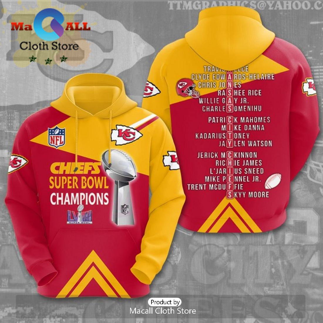 Chiefs Super Bowl Champions LVIII Kansas City Chiefs Special Apparels Hoodie