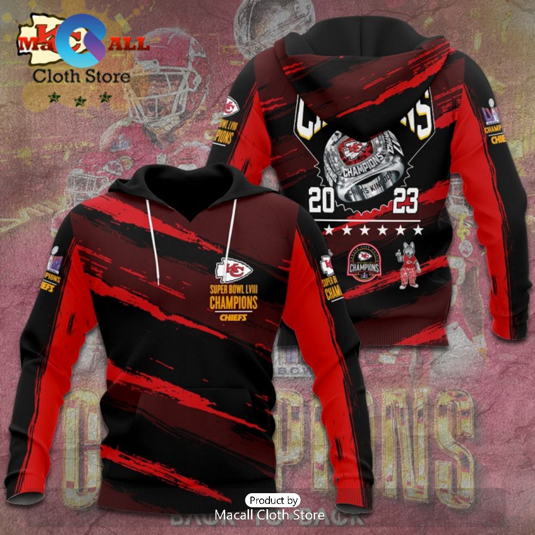 Kansas City Chiefs 2023 Super Bowl Champions Super Stars Team Hoodie Limited Kansas City Chiefs 2023 Super Bowl Champions Super Stars Team Hoodie Limited