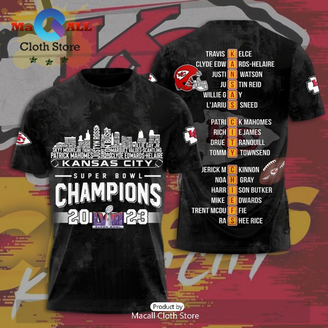 Kansas City Chiefs LVIII Super Bowl Champions 2023 Luxury Design Black Hoodie