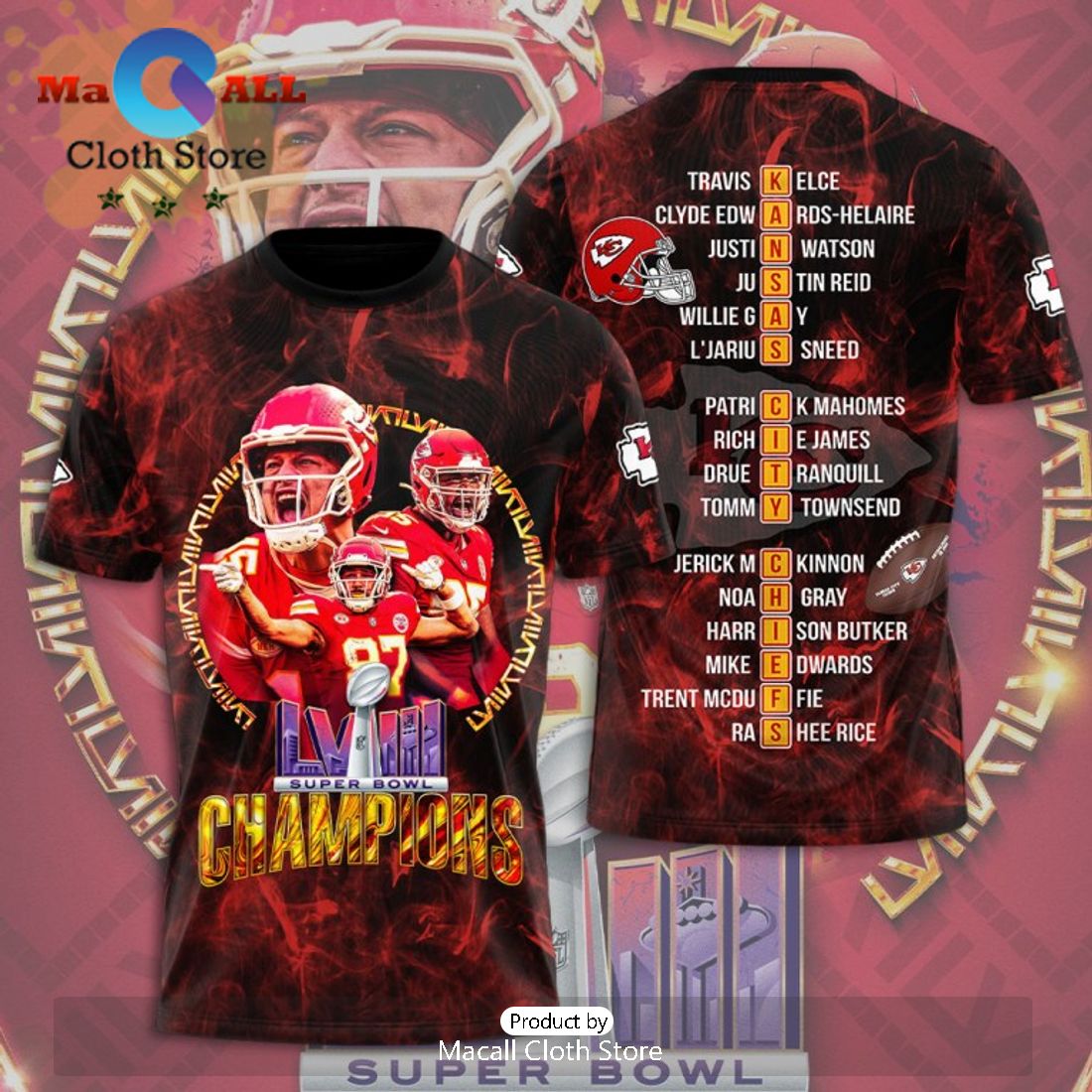 Kansas City Chiefs LVIII Super Bowl Champions 2023 Special Apparels Hoodie