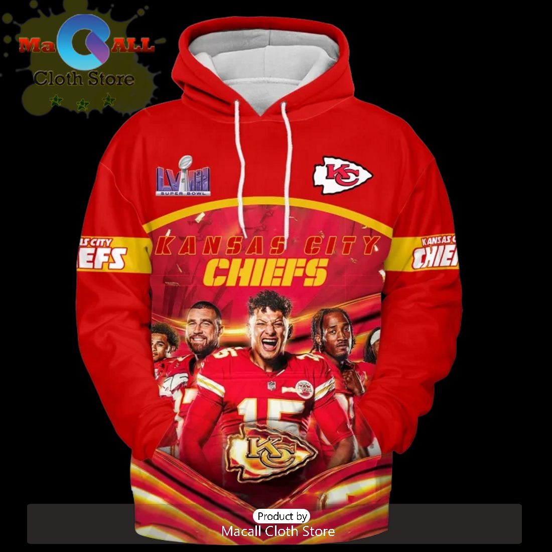 Kansas City Chiefs NFL Super Bowl New Football Team Design Red Hoodie Kansas City Chiefs NFL Super Bowl New Football Team Design Red Hoodie