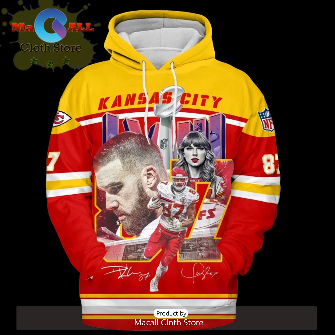 Kansas City Chiefs Super Bowl Champions Special Signatures Style Hoodie Limited Edition