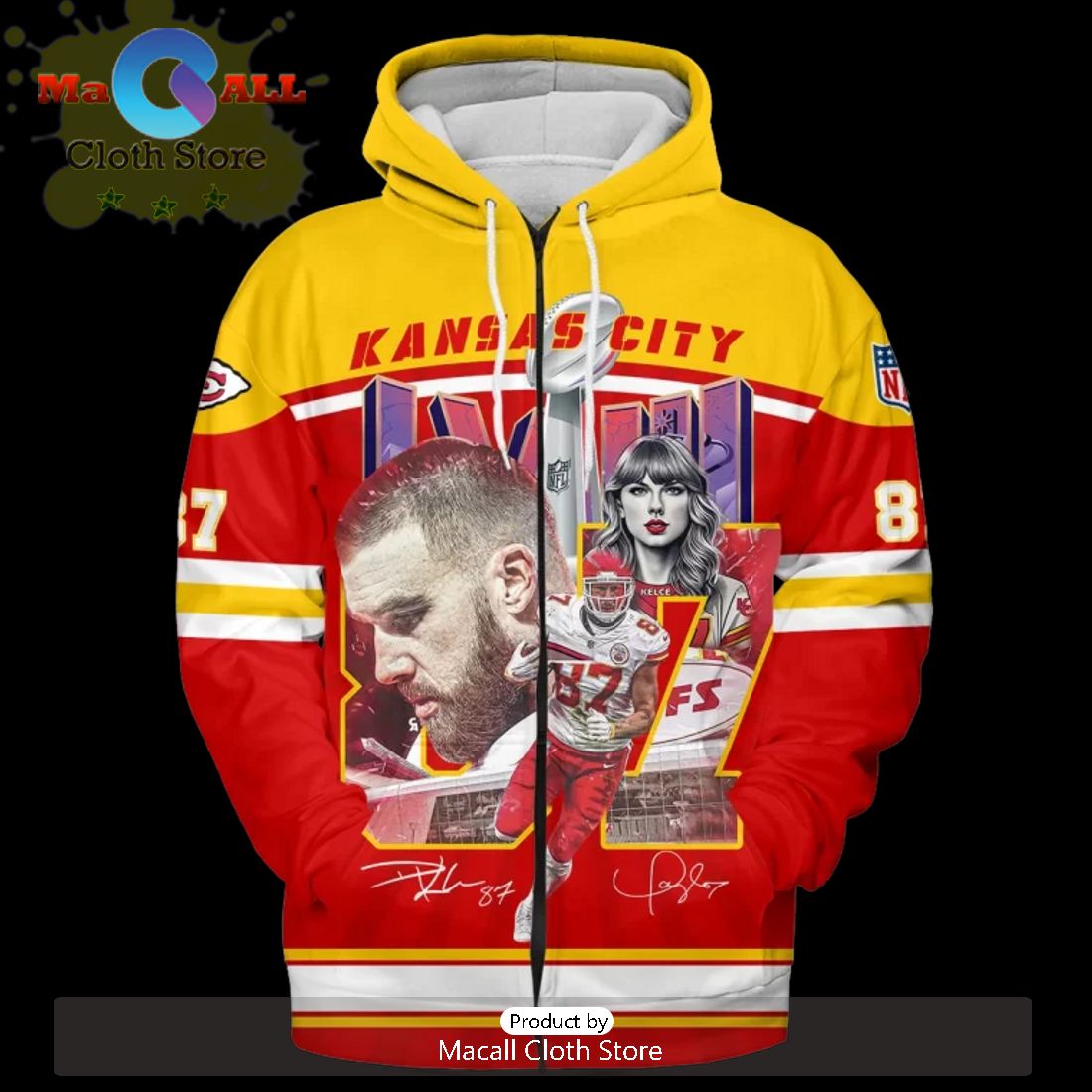 Kansas City Chiefs Super Bowl Champions Special Signatures Style Hoodie Limited Edition
