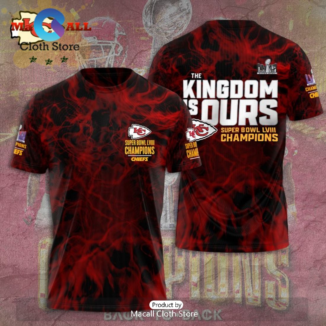 Limited Kansas City Chiefs The Kingdom Is Ours Super Bowl LVIII Champions Hoodie