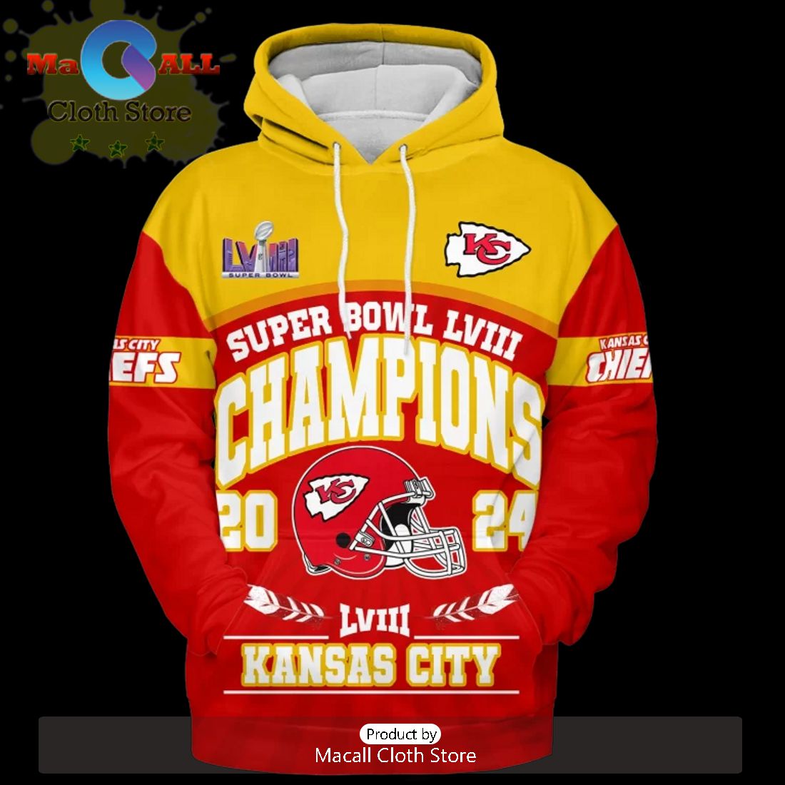 Limited Super Bowl LVIII Champions Kansas City Chiefs Special Style Hoodie