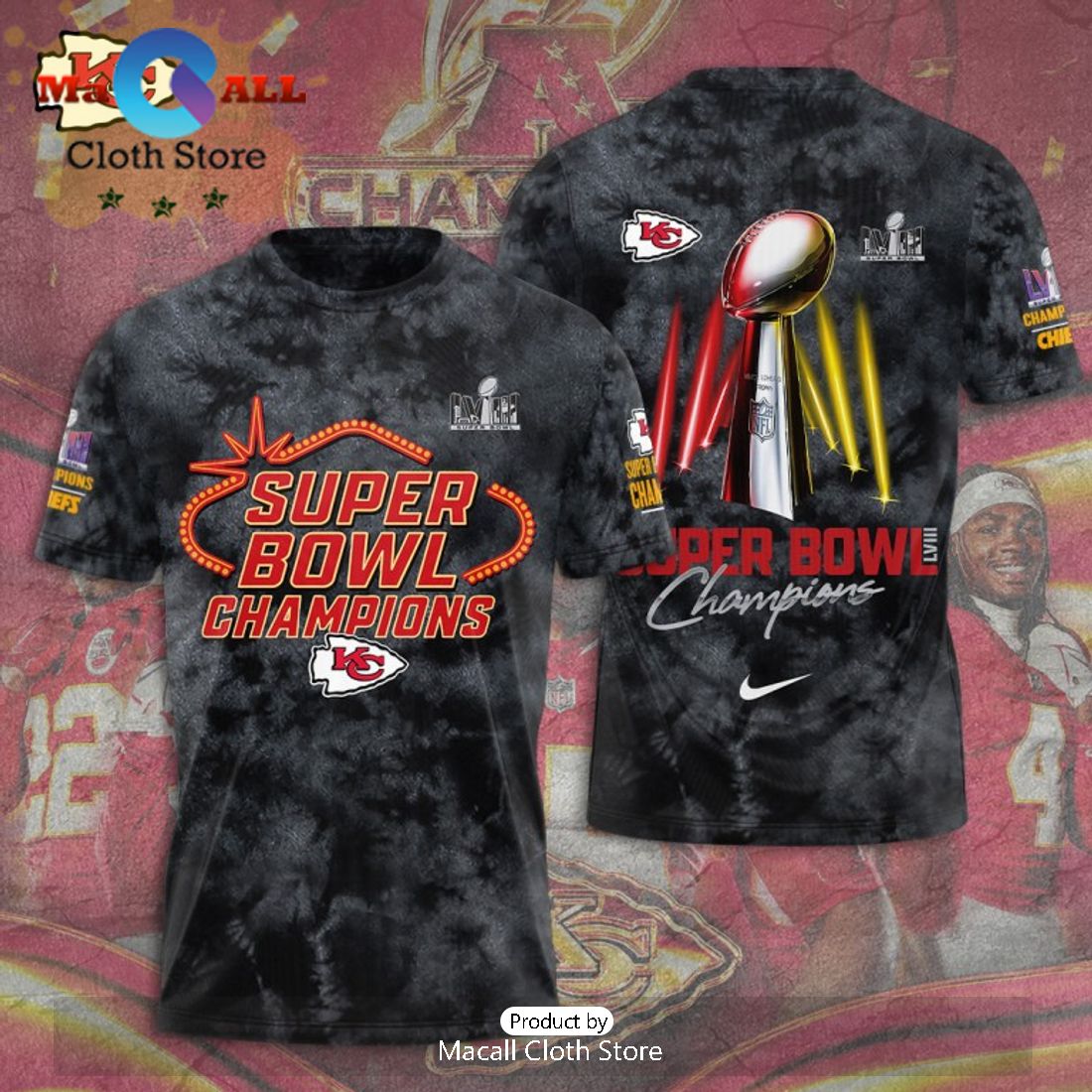 Special Kansas City Chiefs Super Bowl LVIII Champions Grey Style Hoodie Limited