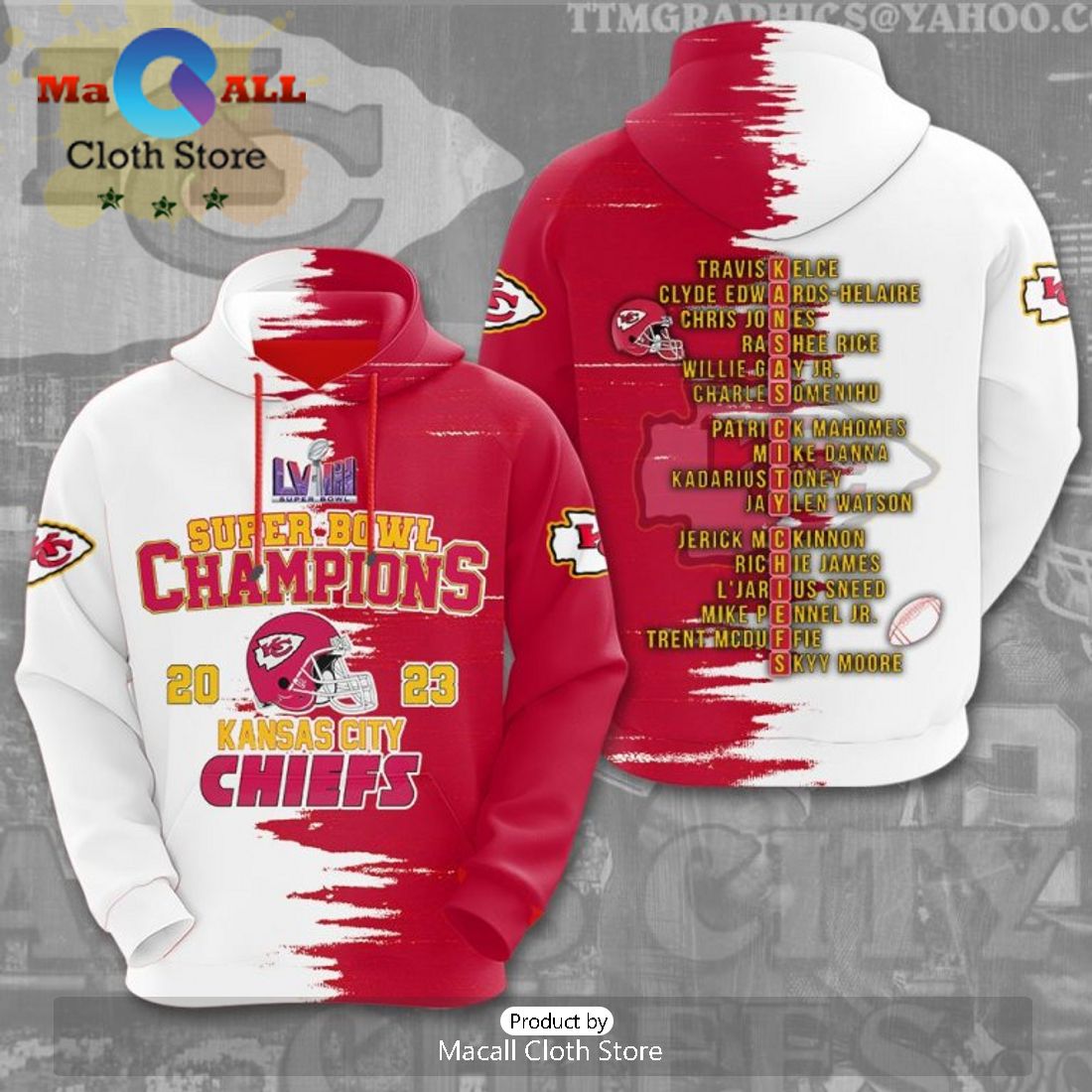 Super Bowl Champions 2023 Kansas City Chiefs Mix Pant Special Apparels Hoodie