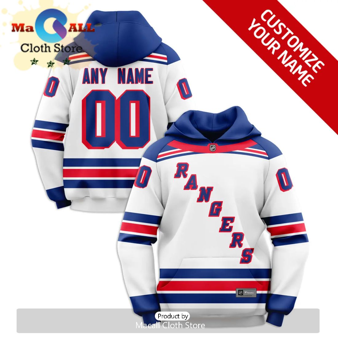 Personalized New York Rangers Hoodie Jersey Limited Edition