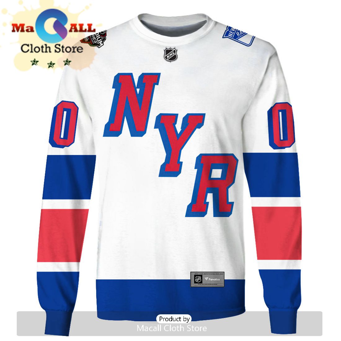 Personalized New York Rangers Name And Number Hoodie Jersey Limited Edition