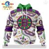 Custom NHL Winnipeg Jets Special Mardi Gras Design Hoodie