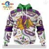 Custom NHL Carolina Hurricanes Special Mardi Gras Design Hoodie