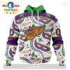 Custom NHL Dallas Stars Special Mardi Gras Design Hoodie