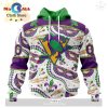 Custom NHL Philadelphia Flyers Special Mardi Gras Design Hoodie