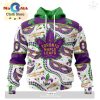 Custom NHL Tampa Bay Lightning Special Mardi Gras Design Hoodie