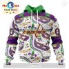 Custom NHL Colorado Avalanche Special Mardi Gras Design Hoodie