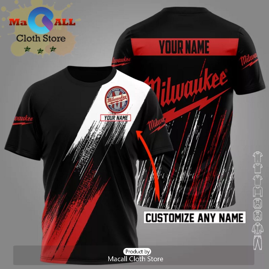 Custom Milwaukee 3D Apprels Hawaiian Shirt
