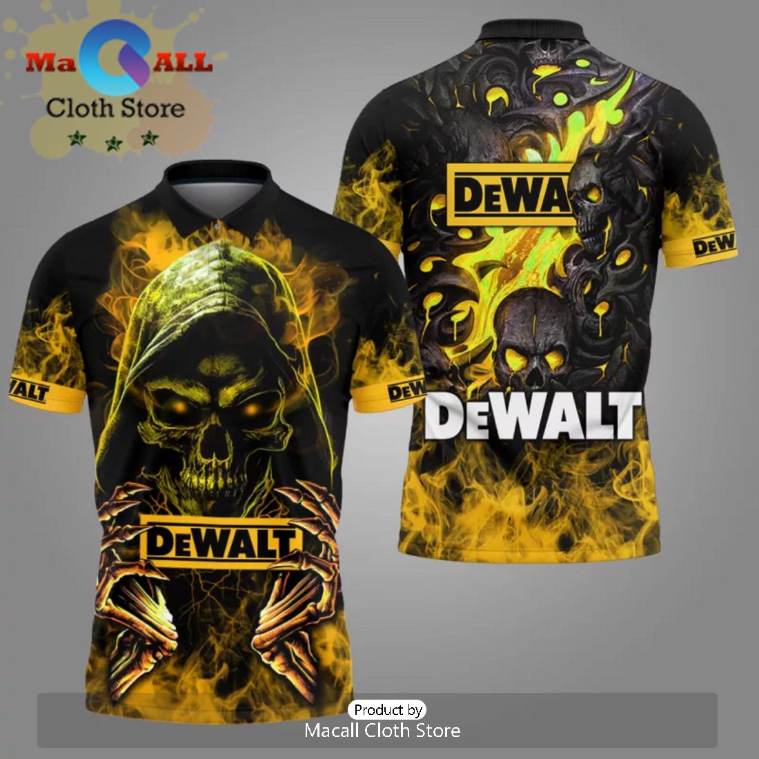 Dewalt Skull 3D Apparels Hawaiian Shirt Limited Edition