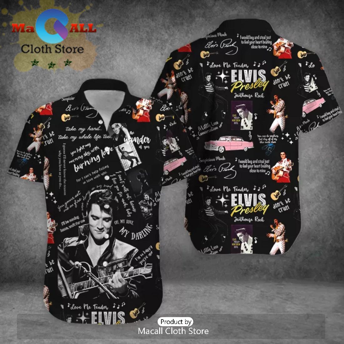 Elvis Presley Signatures 3D Hawaiian Shirt Limited Edition
