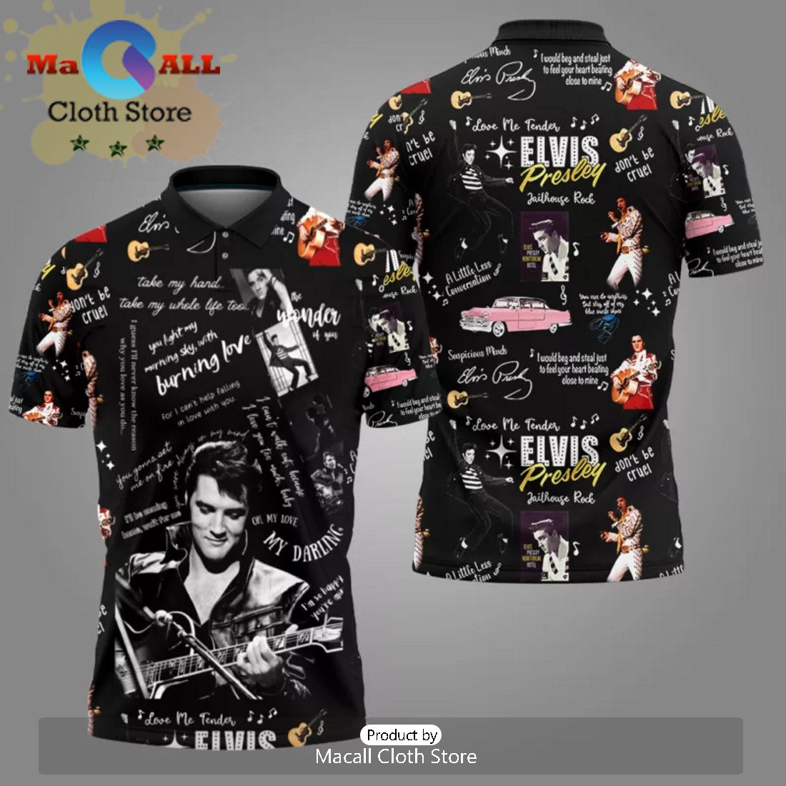 Elvis Presley Signatures 3D Hawaiian Shirt Limited Edition
