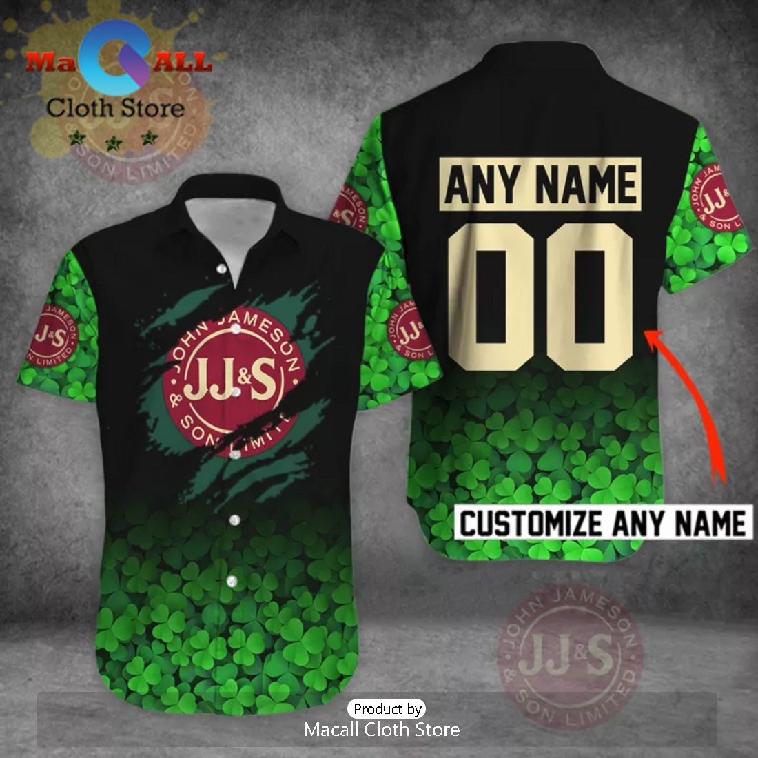 Jameson St Patrick’s Day Custom 3D Apparels Hawaiian Shirt
