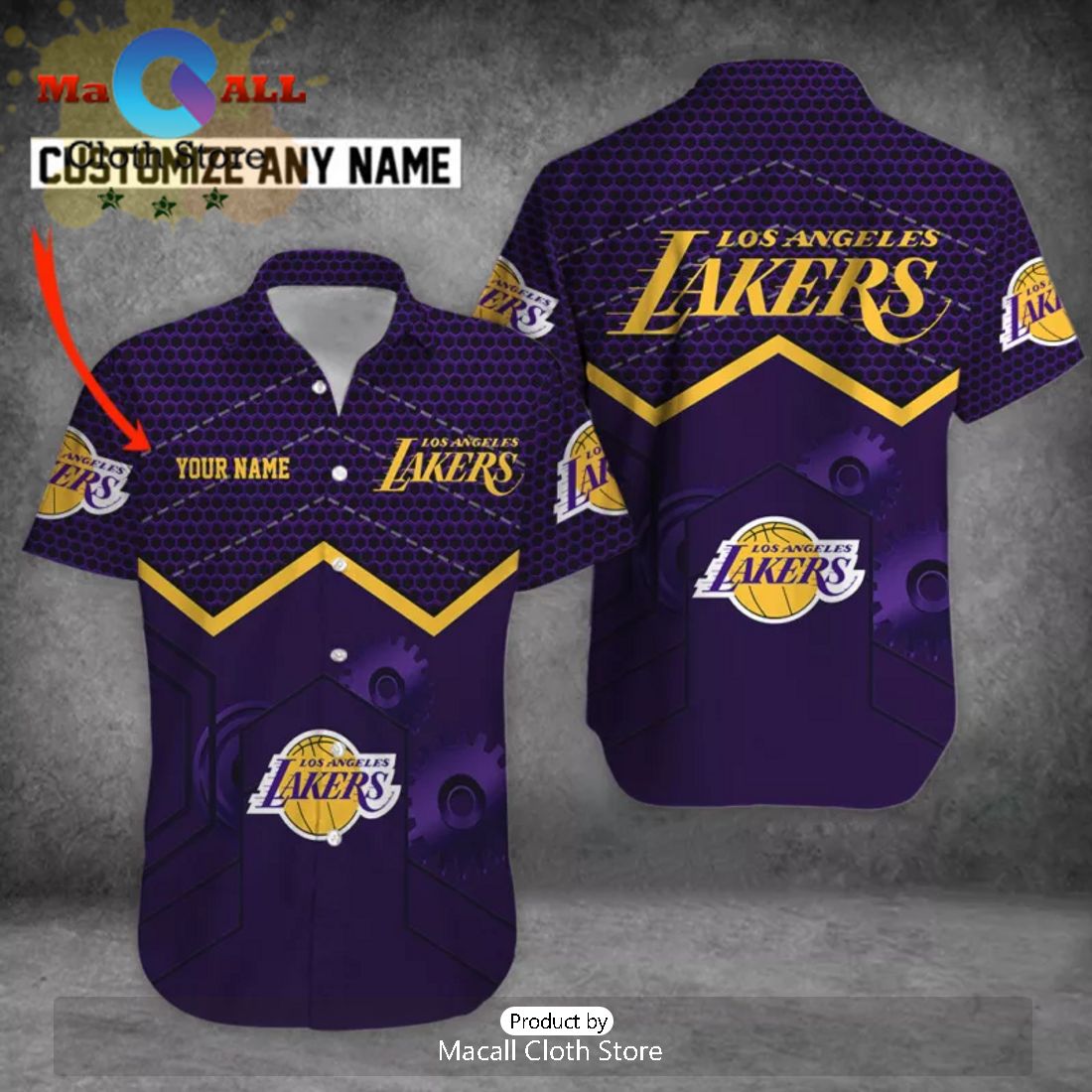 Los Angeles Lakers Custom Name Hawaiian Shirt Limited Edition
