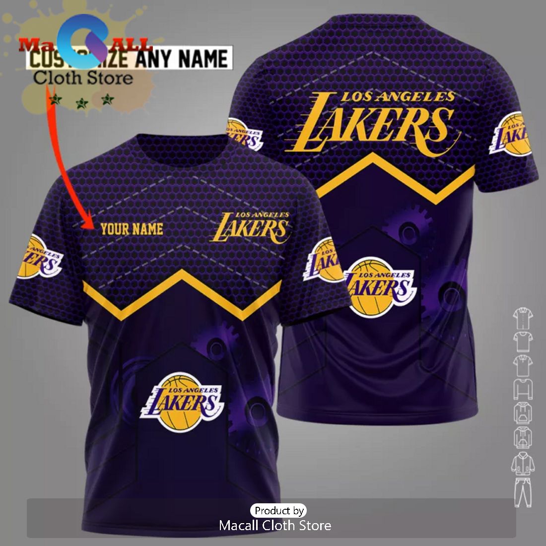 Los Angeles Lakers Custom Name Hawaiian Shirt Limited Edition