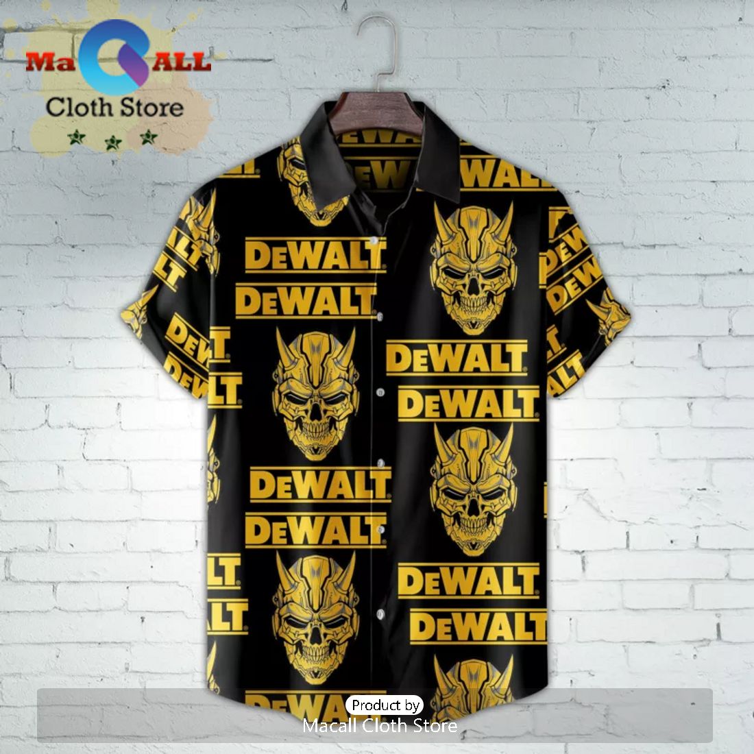 Special Edition Dewalt Skull Hawaiian Shirt