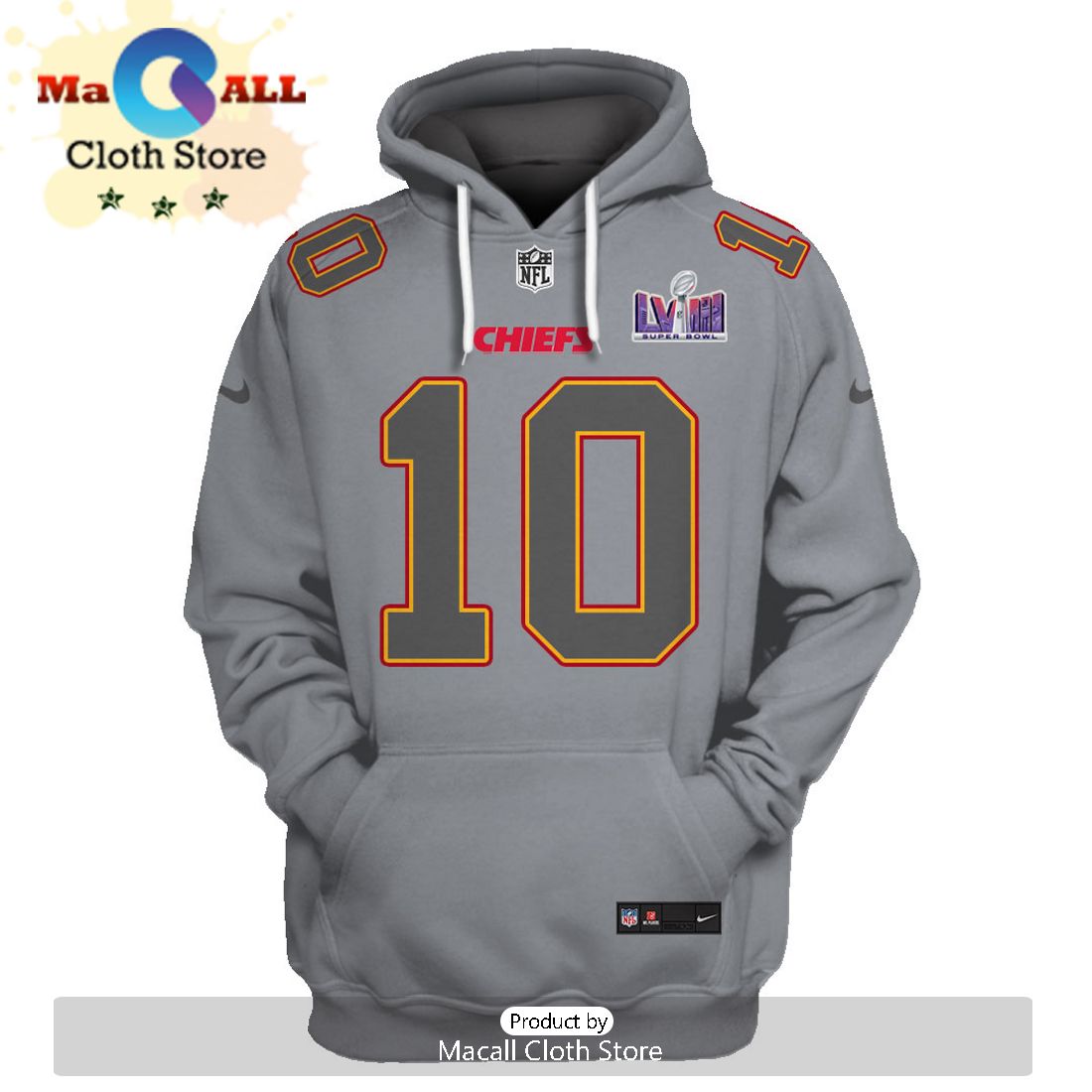 Personalized Isiah Pacheco Kansas City Chiefs Limited Edition Grey Hoodie Jersey