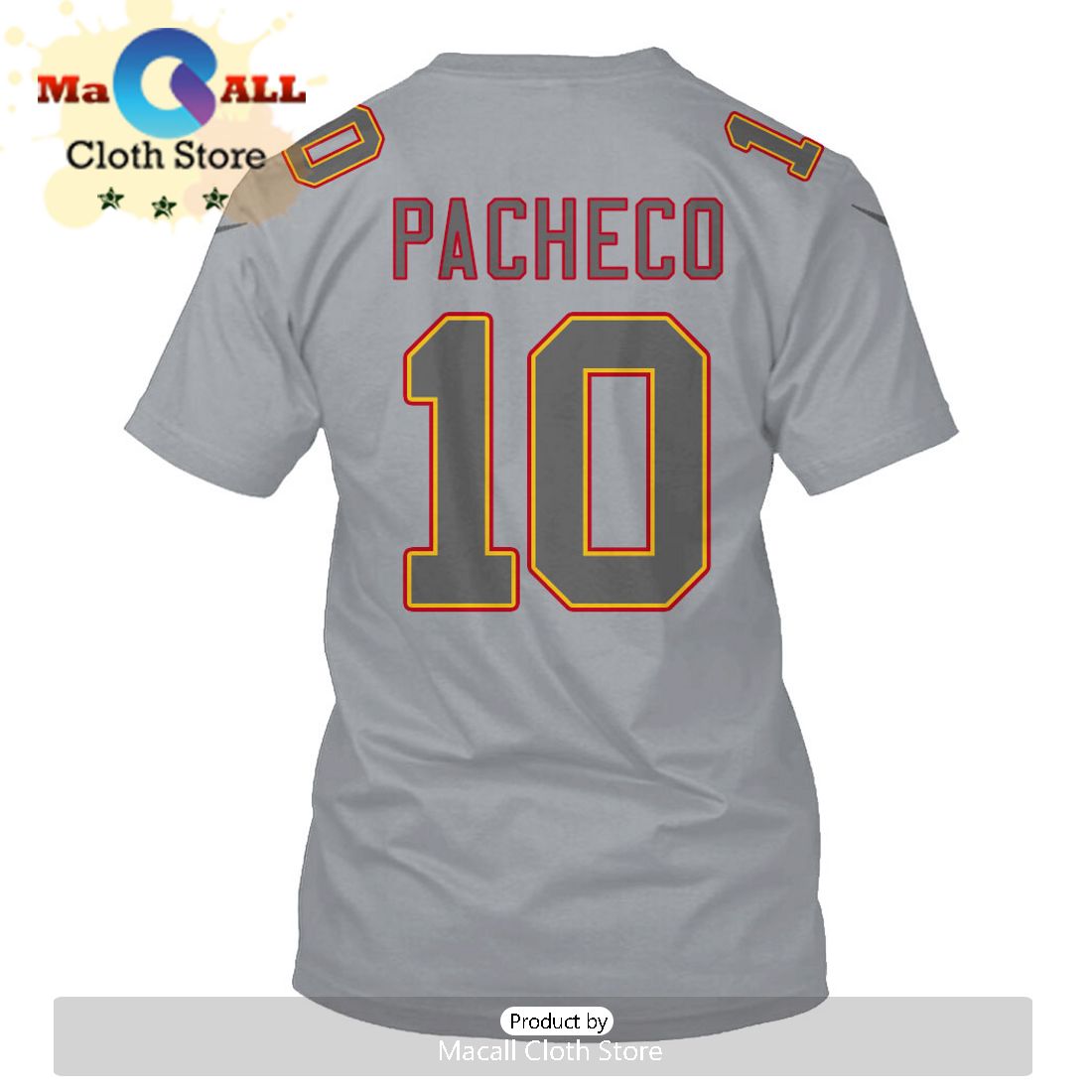 Personalized Isiah Pacheco Kansas City Chiefs Limited Edition Grey Hoodie Jersey