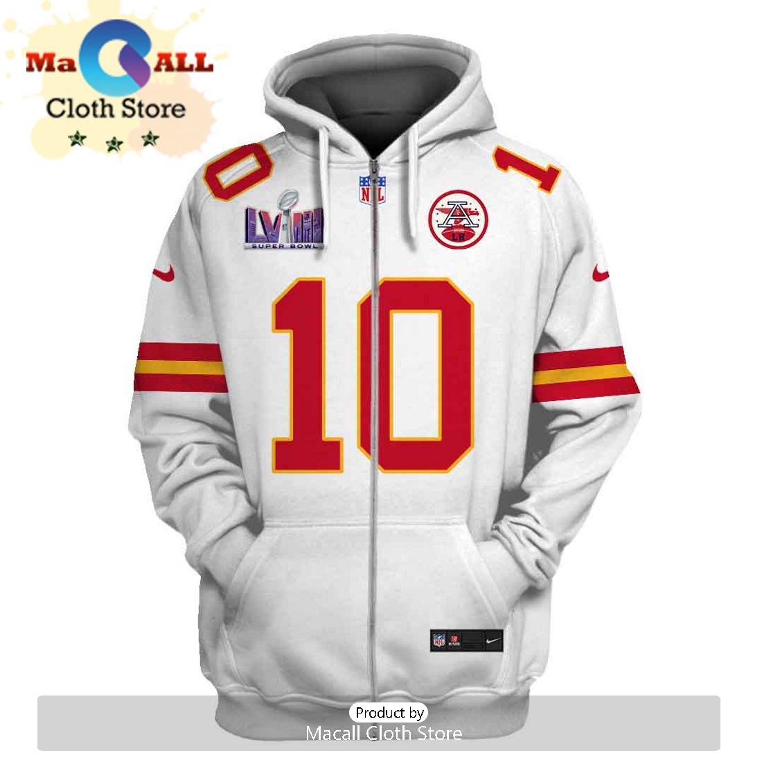 Personalized Isiah Pacheco Kansas City Chiefs Limited Edition White Hoodie Jersey