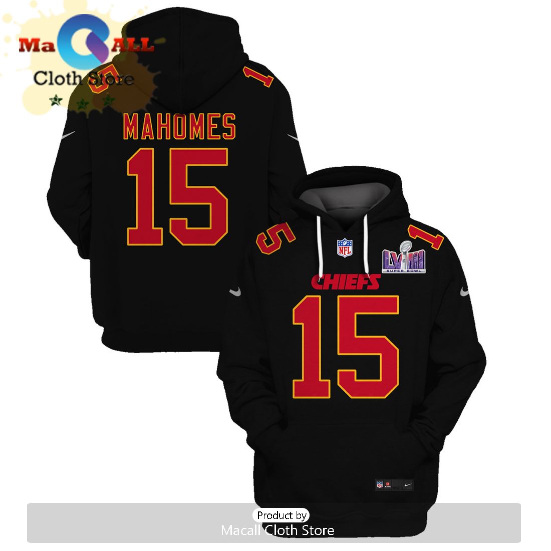 Personalized Patrick Mahomes Kansas City Chiefs Limited Edition Black Hoodie Jersey