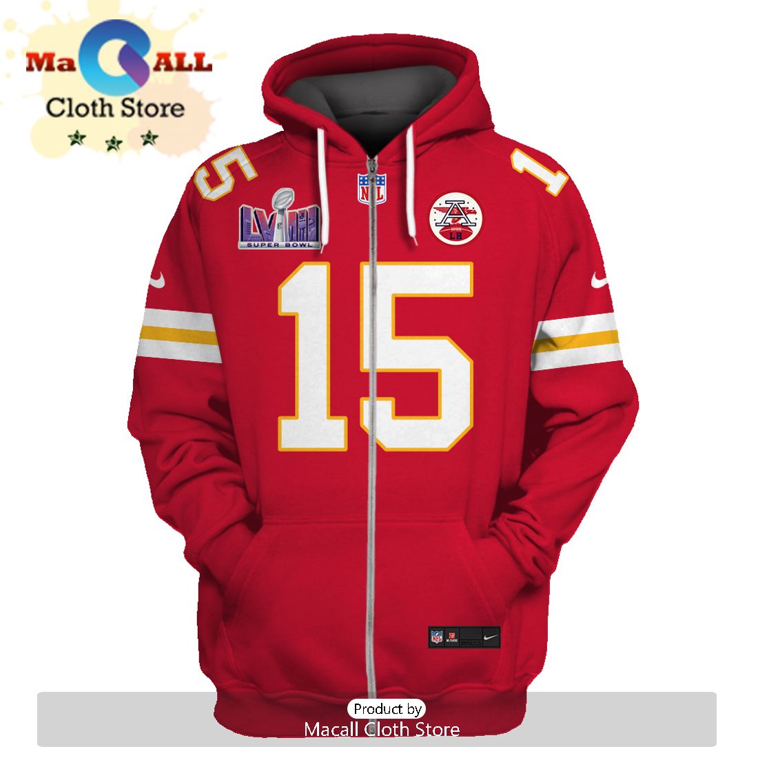 Personalized Patrick Mahomes Kansas City Chiefs Limited Edition Red Hoodie Jersey