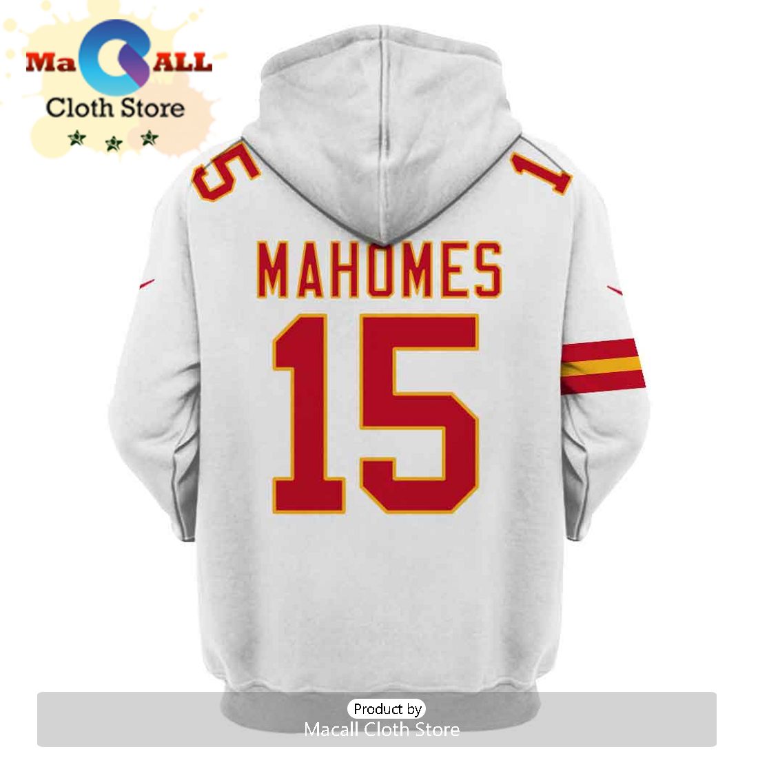 Personalized Patrick Mahomes Kansas City Chiefs Limited Edition White Hoodie Jersey