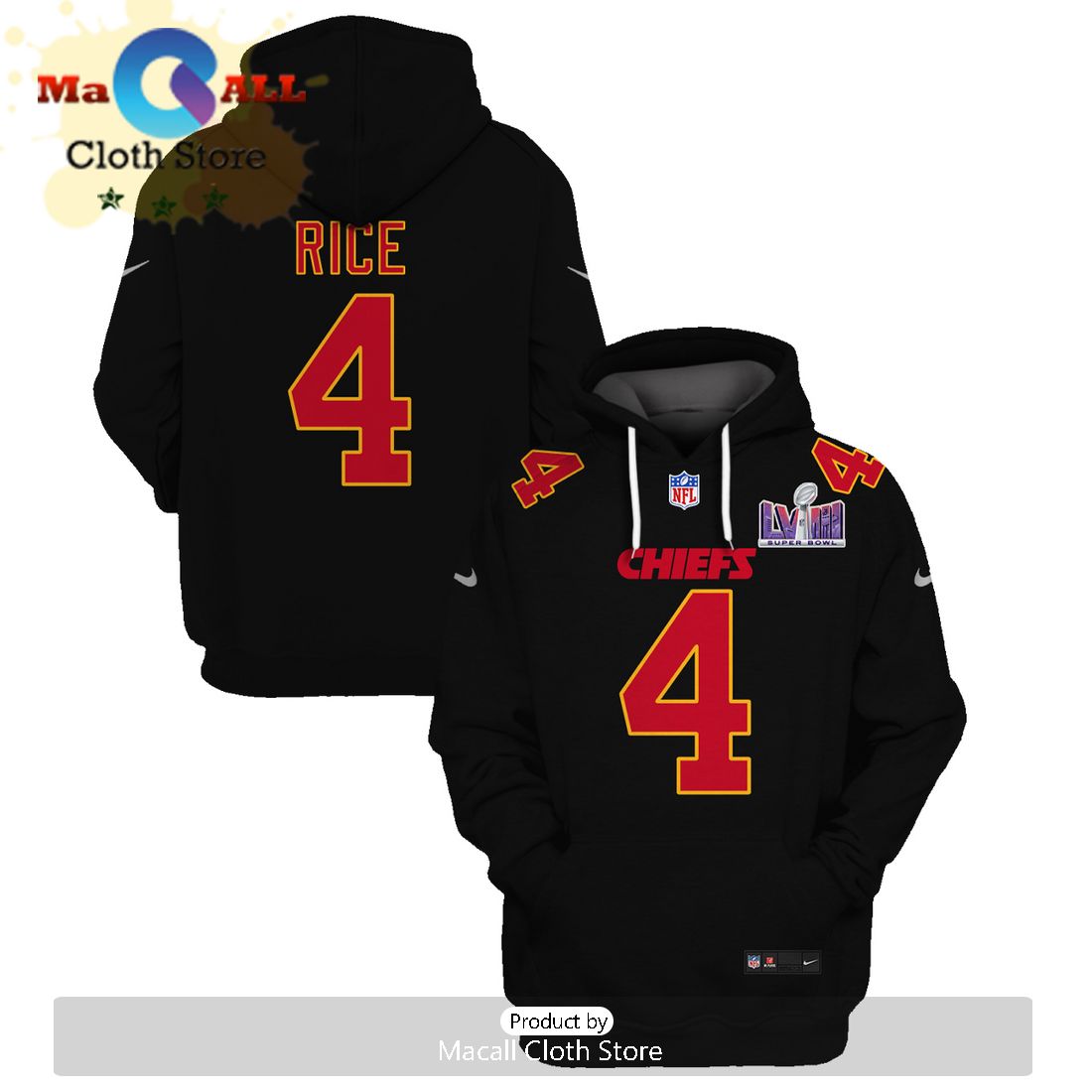 Personalized Rashee Rice Kansas City Chiefs Limited Edition Black Hoodie Jersey