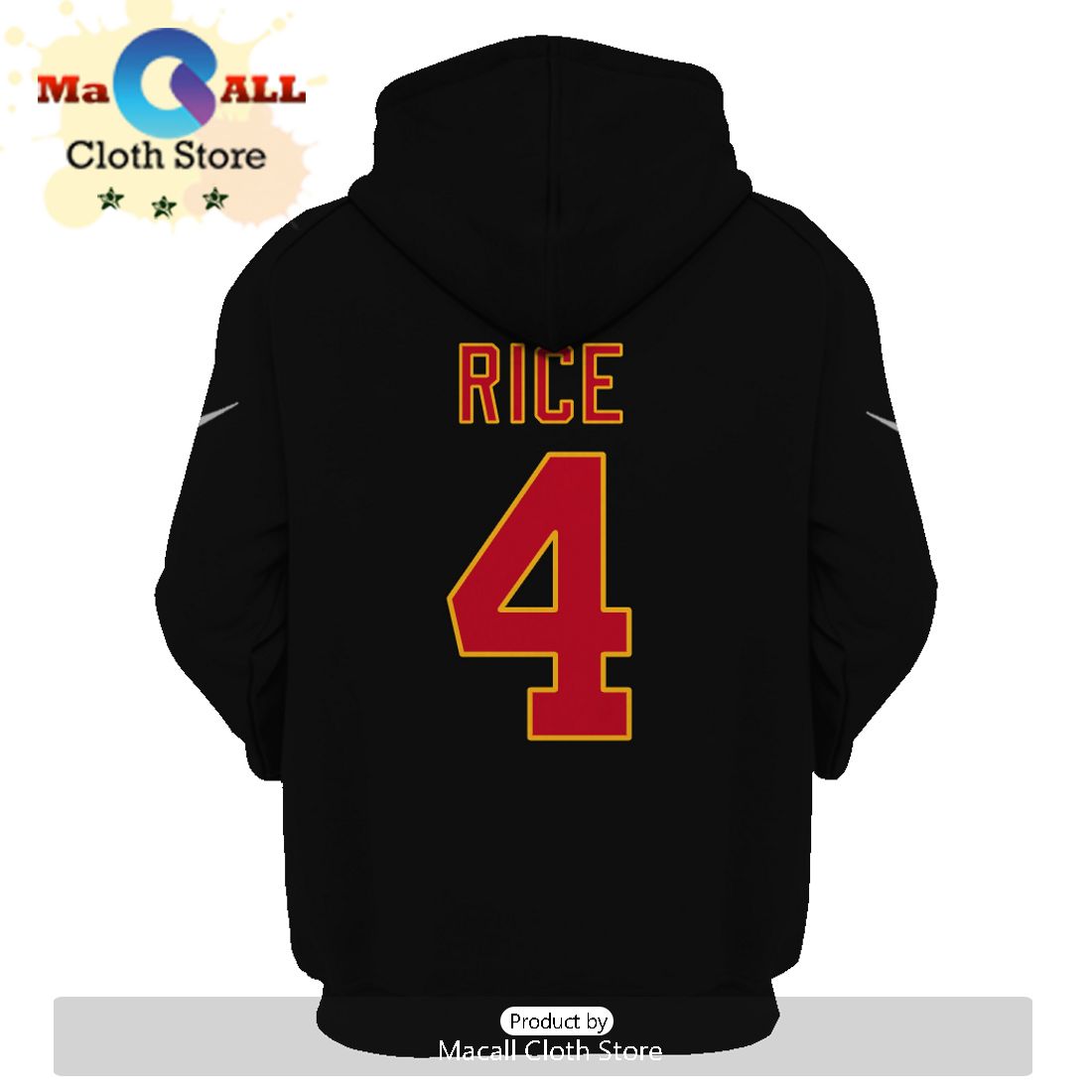 Personalized Rashee Rice Kansas City Chiefs Limited Edition Black Hoodie Jersey