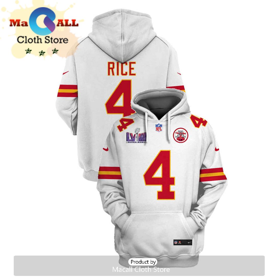 Personalized Rashee Rice Kansas City Chiefs Limited Edition White Hoodie Jersey