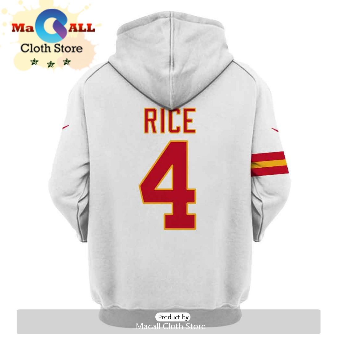 Personalized Rashee Rice Kansas City Chiefs Limited Edition White Hoodie Jersey
