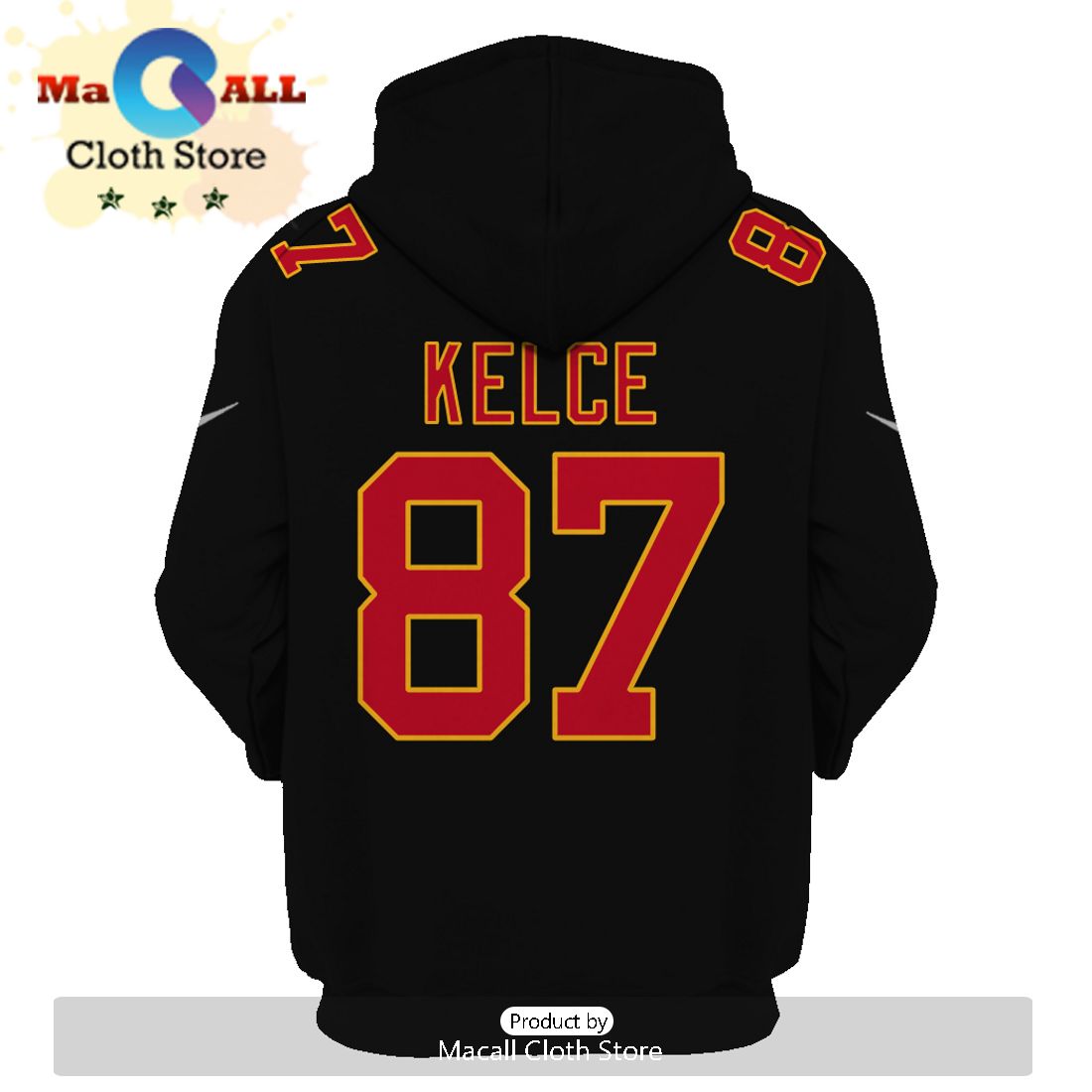 Personalized Travis Kelce Kansas City Chiefs Limited Edition Black Hoodie Jersey