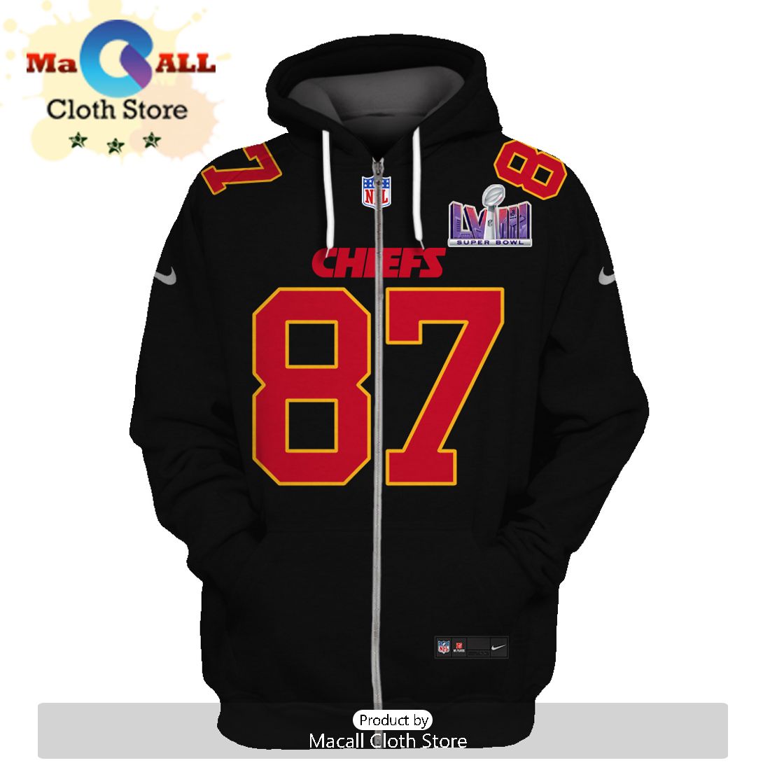 Personalized Travis Kelce Kansas City Chiefs Limited Edition Black Hoodie Jersey