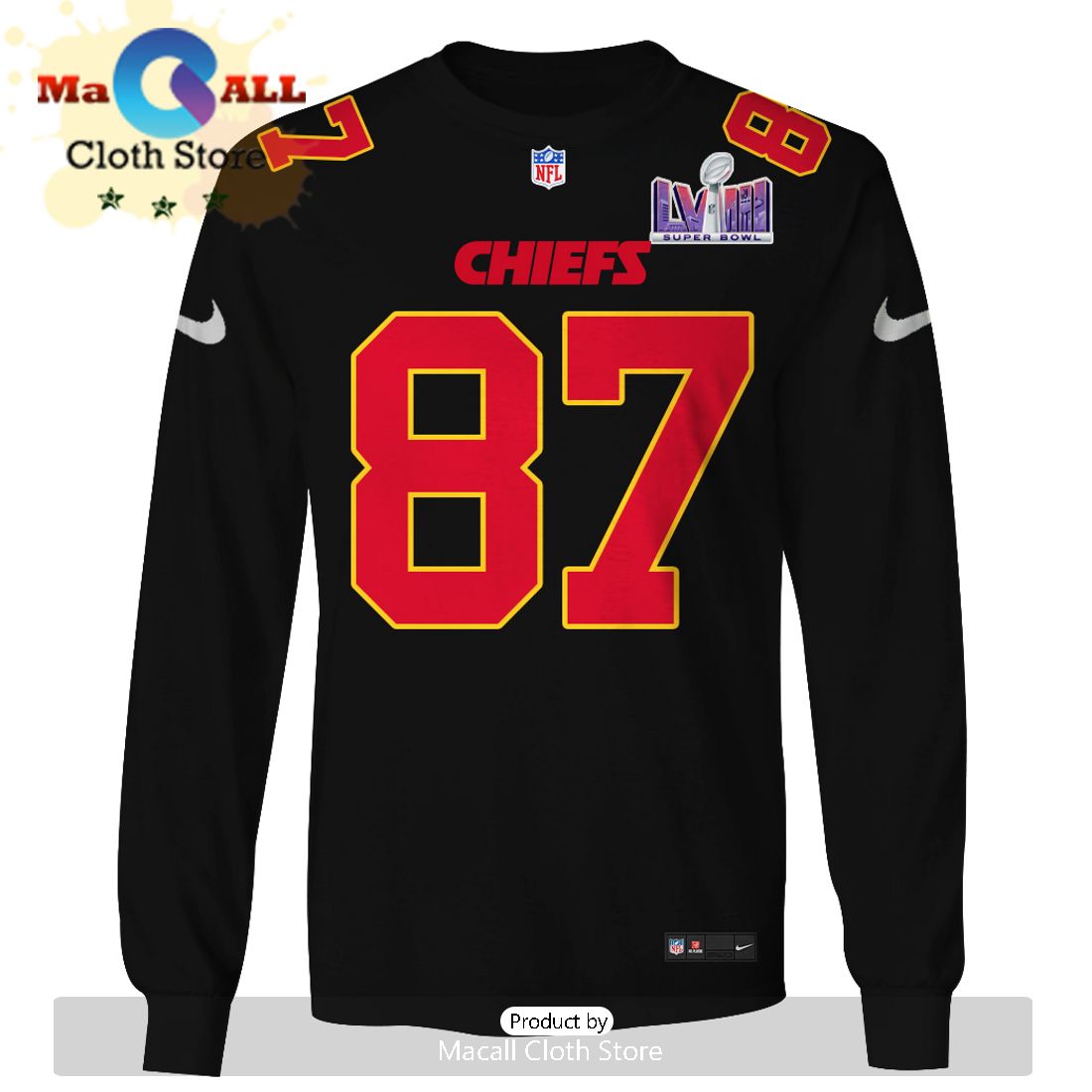 Personalized Travis Kelce Kansas City Chiefs Limited Edition Black Hoodie Jersey