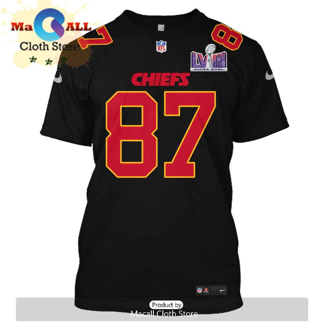 Personalized Travis Kelce Kansas City Chiefs Limited Edition Black Hoodie Jersey